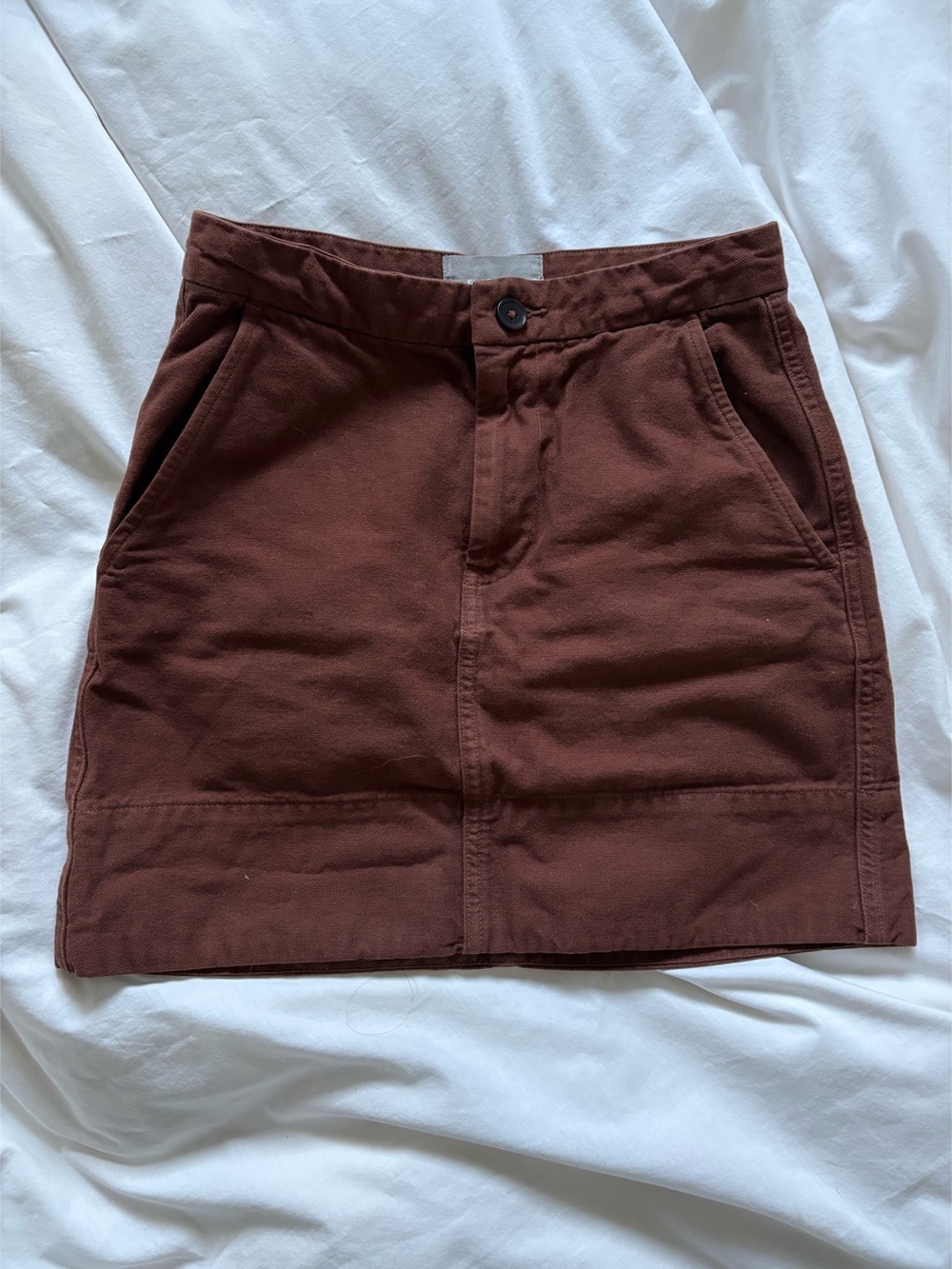 Everlane Women's Cargo Skirt in Brown Size 0